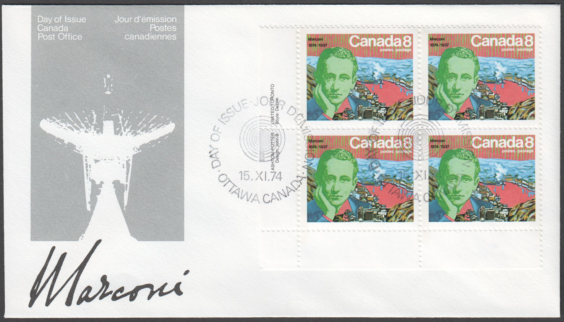 Canada Scott 654 PB LL FDC - Click Image to Close